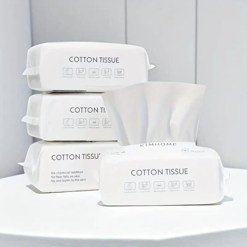 100 Pure Cotton Disposable Facial Tissues For Makeup Removal Skin Cleansing