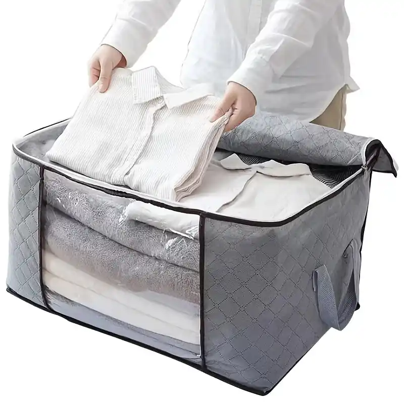 Largecapacity Lightweight Foldable Storage Bag Multifunctional Trendy Zipper Bag