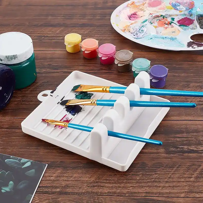 4slot Diy Art Brush Holder Acrylic Oil Watercolor Palette Home School