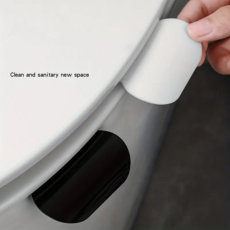 2pcs Hygienic Solid Color Plastic Toilet Seat Lifter Home Bathroom Accessory