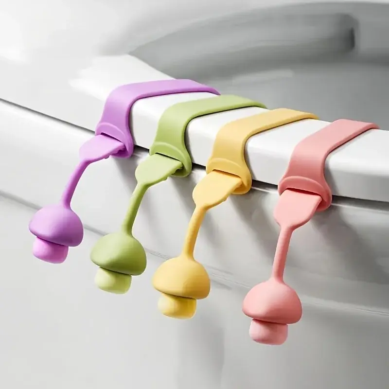 Silicone Toilet Lid Lifter 1pc Bathroom Upgrade For Home Office Hotel