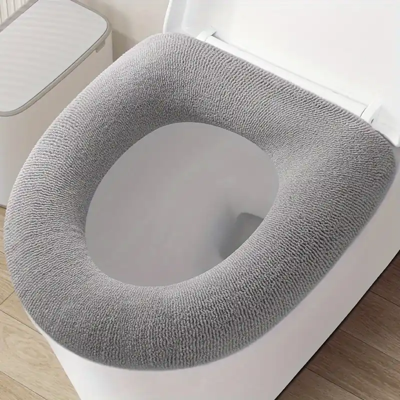 Universal Four Seasons Warm Toilet Seat Cushion With Handle Thickened