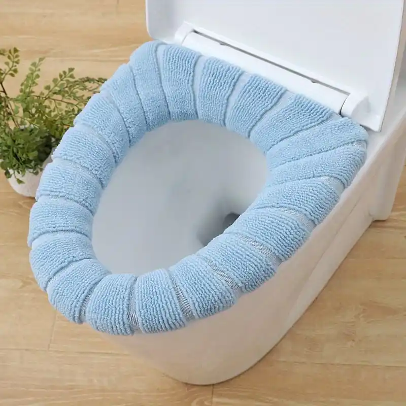 Washable Thick Fleece Toilet Seat Cover For Universal Home Patient Use