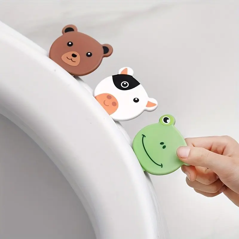 2pack Cartoon Toilet Lid Lifter Creative Seat Handle Cover Opener