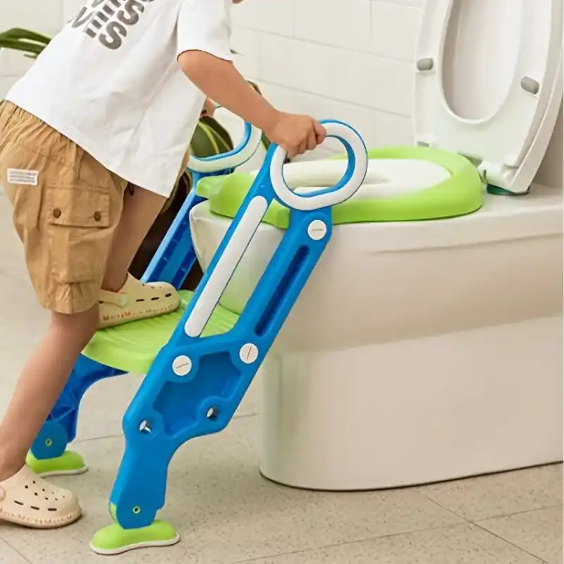 Kids Potty Training Toilet Seat With Ladder Nonslip Safe 17 Years Old