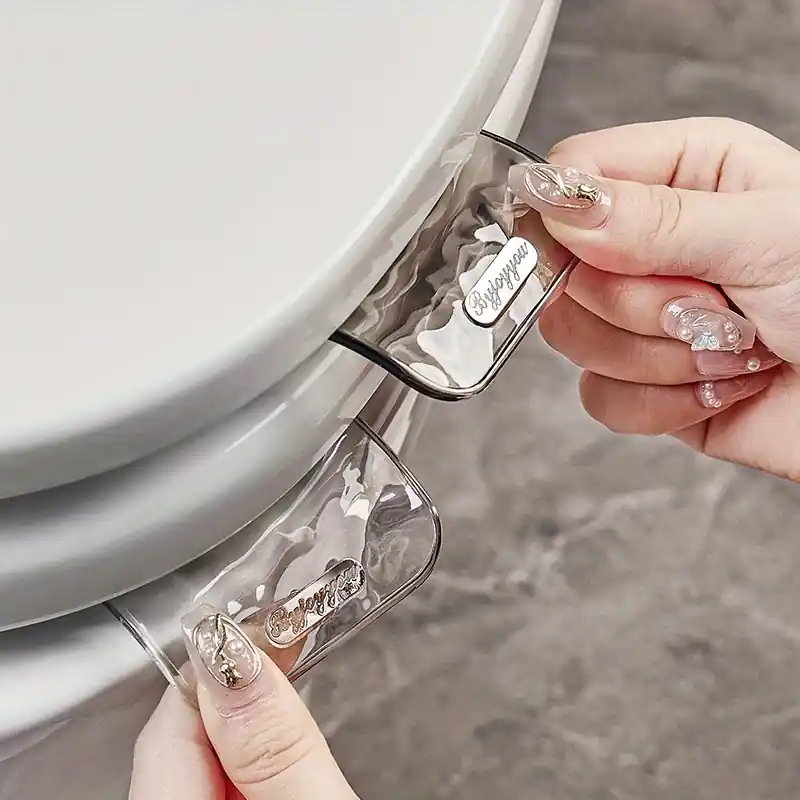 2pack Hygienic Touchless Toilet Lid Lifter Seat Handle Bathroom Accessory