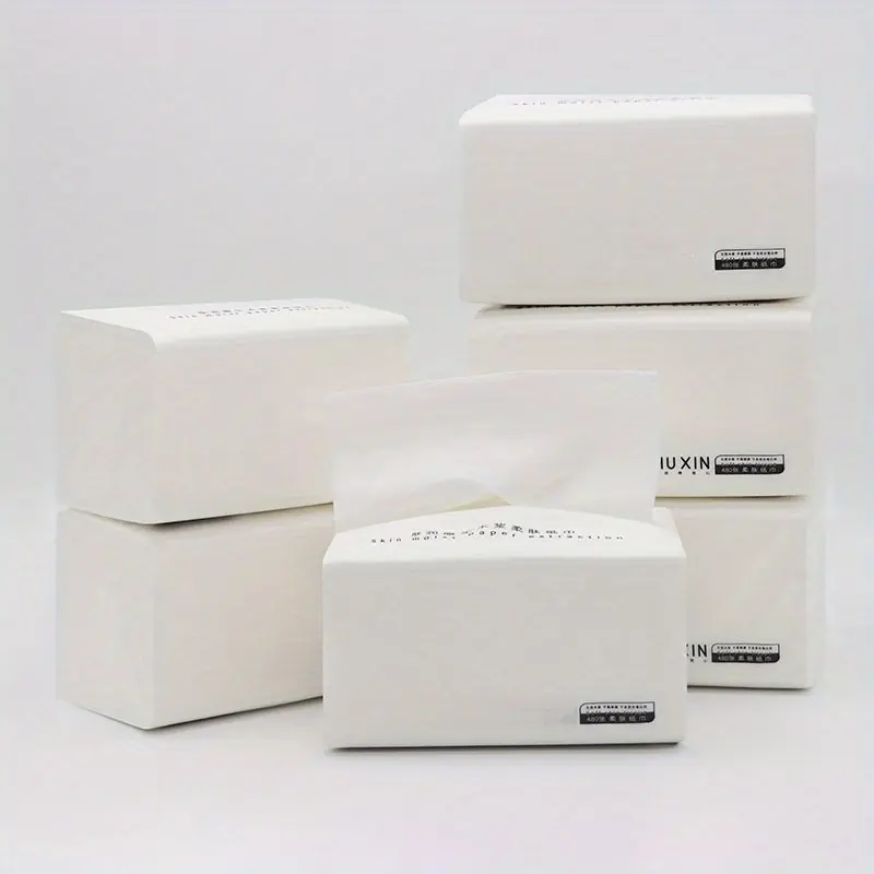 6pack Hotel Quality Facial Tissues 480 Sheets 4ply Thickness