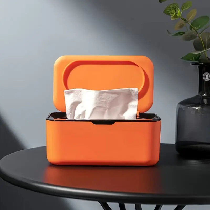 Compact Tabletop Baby Wipes Organizer Neat Stylish Home Office Solution