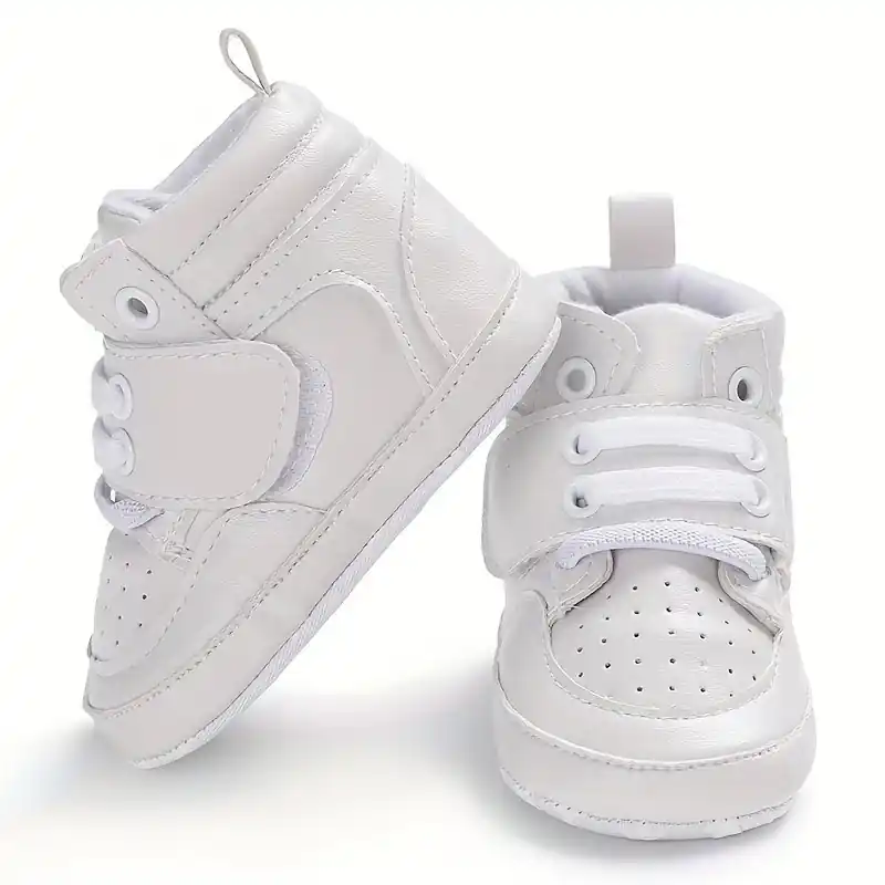 Toddler Boys Trendy High Top Walking Sneakers With Hook Loop Fastener