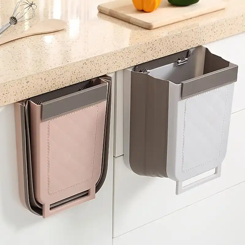 Foldable Hanging Trash Can 211gal For Home Office Car Bathroom