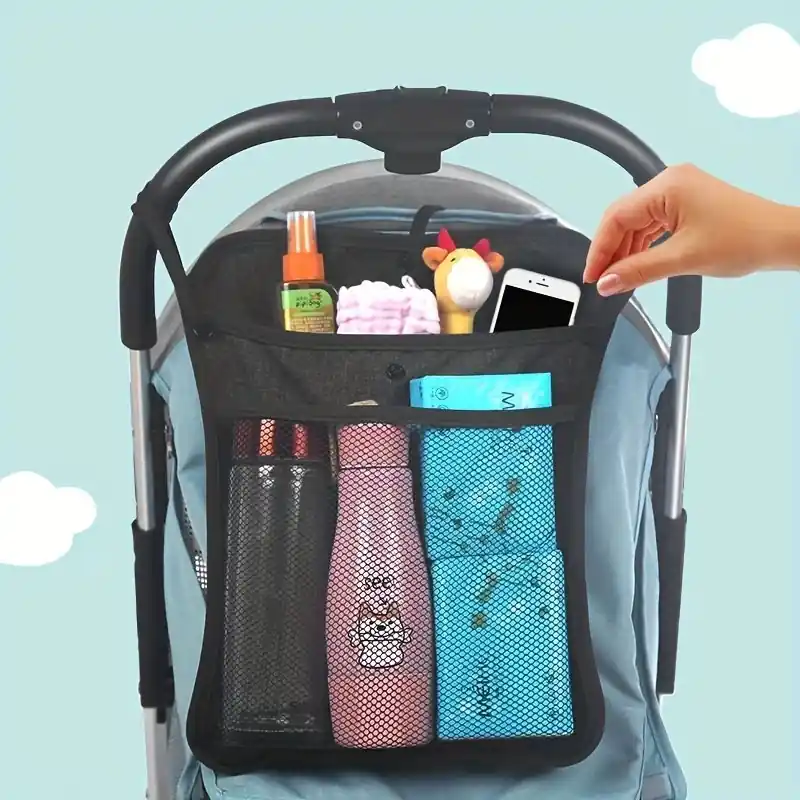 Universal Stroller Organizer Bag Ideal For Bottles Toys Keys Holiday Gift
