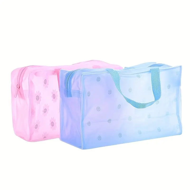 Large Capacity Waterproof Transparent Pvc Travel Cosmetic Bag