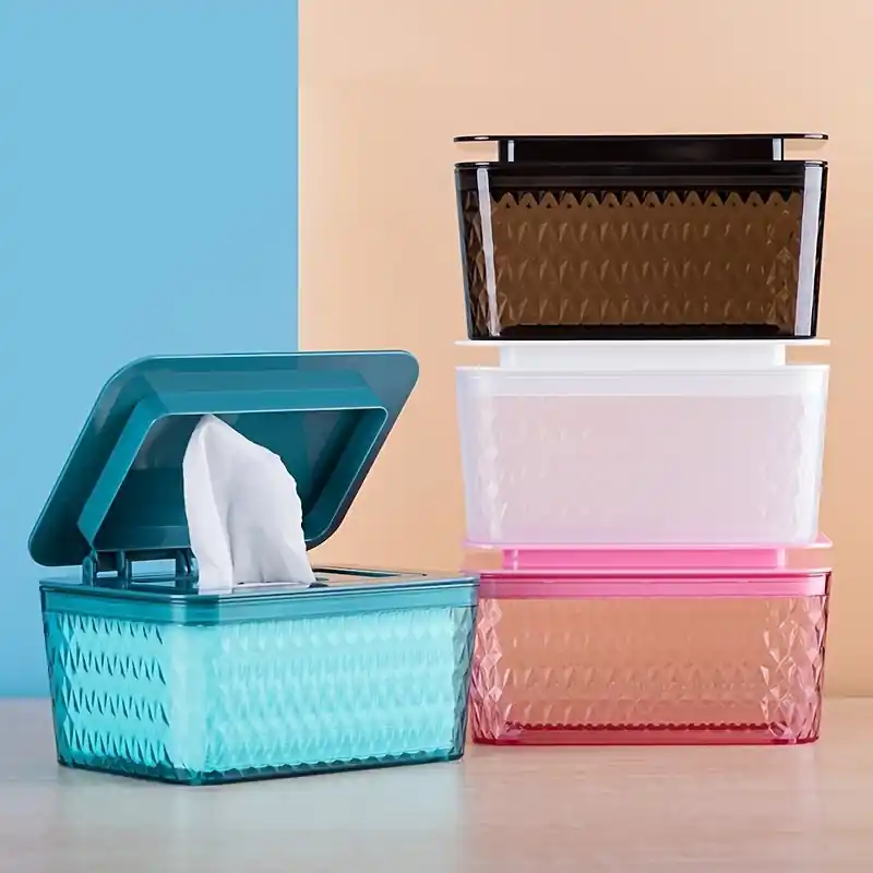 Large Capacity Dustproof Wipes Dispenser Box For Bathroom Storage
