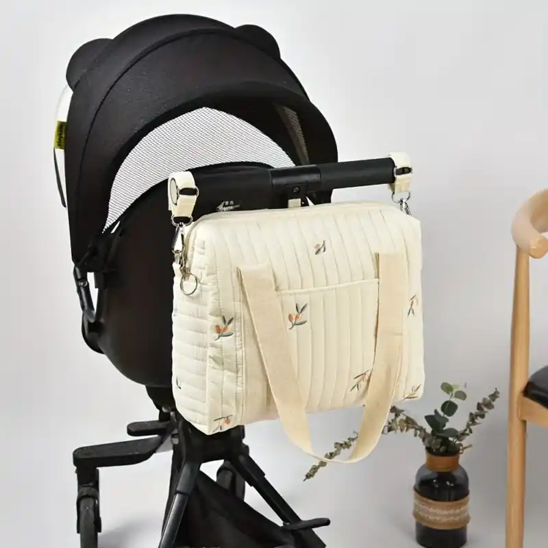 Large Multifunctional Mommy Diaper Bag With Milk Bottle Organizer Ideal Gift