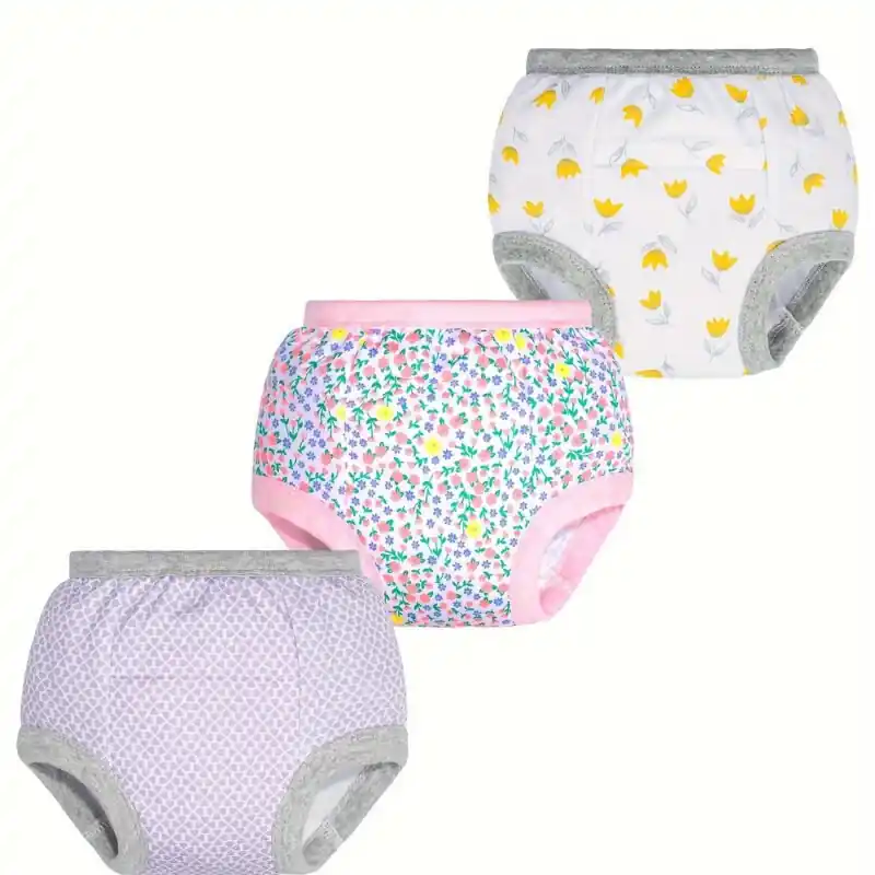 3pack Cotton Potty Training Pants Breathable Underwear For Toddlers 15 Years