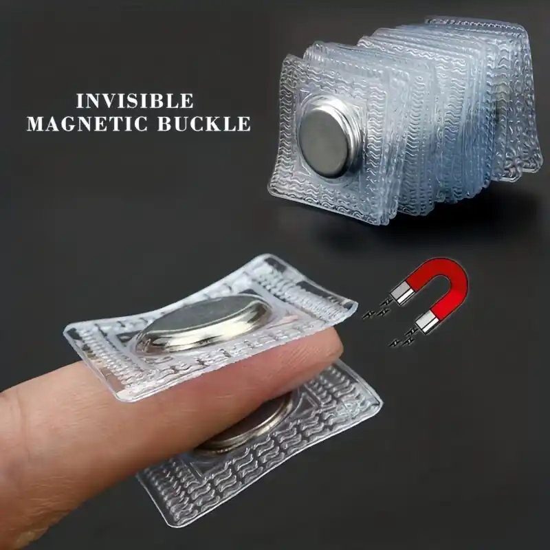 2 Pairs Invisible Magnetic Snap Buttons For Clothing And Bag Sewing