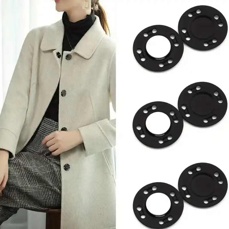 5pairs Invisible Sewing Magnets Strong Diy Buttons For Clothes Handbags
