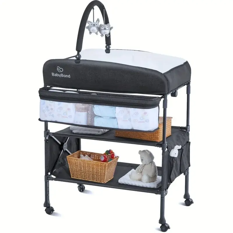 Adjustable Height Portable Diaper Changing Table Foldable Waterproof