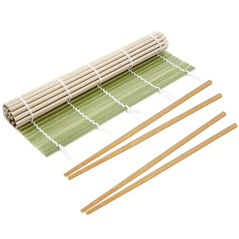 Bamboo Sushi Rolling Mat Set 944 With Sushi Bazooka Maker