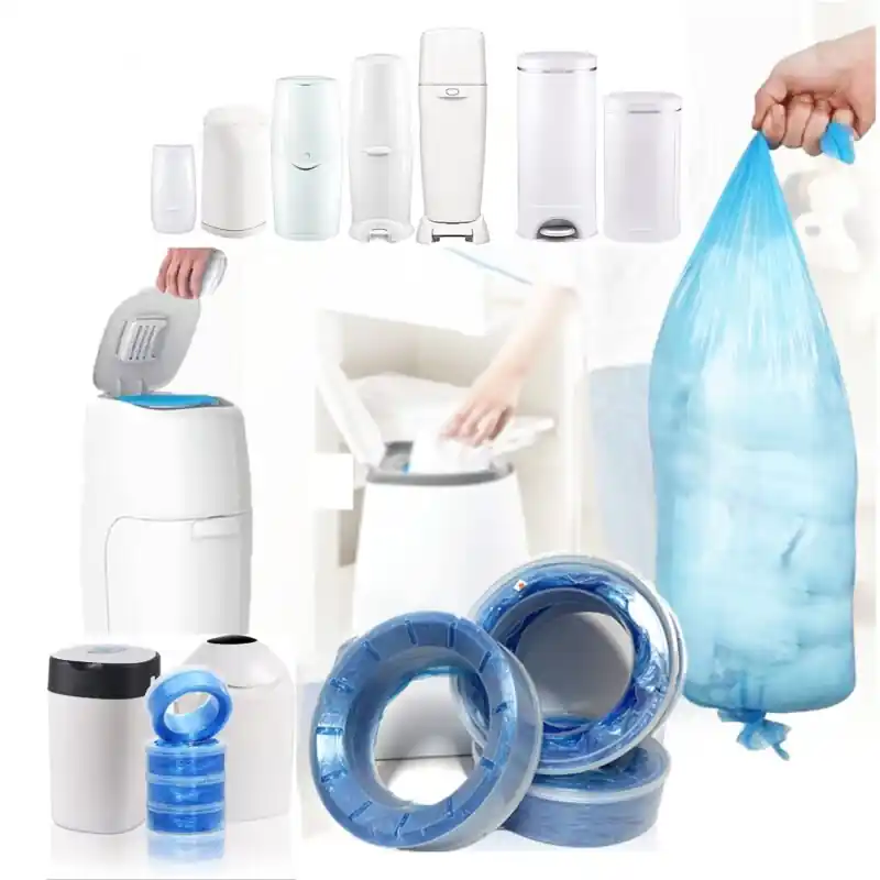 Extralong Max Capacity Diaper Pail Refill Bags Thick Odor Control