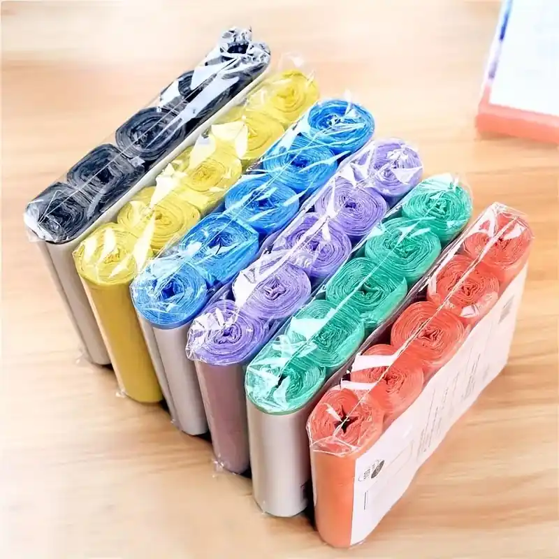 75pcs Disposable Rollon Garbage Bags For Home Kitchen Office 5rollspack