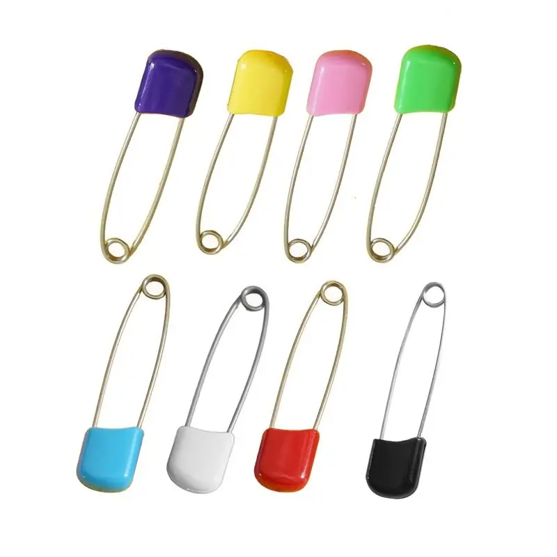 Stainless Steel Diaper Pins Heavy Duty Locking Safety Pins For Cloth Diapers 1050100pcs