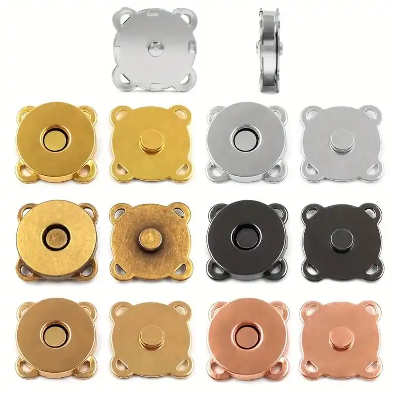 Magnetic Metal Purse Clasp Closures 1012 Sets Craft Buckle For Bags Wallets