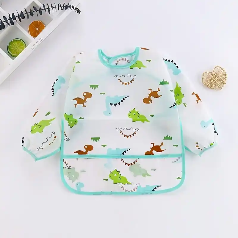 Christmas Waterproof Bibs With Cartoon Animal Pattern Perfect Thanksgiving Gift