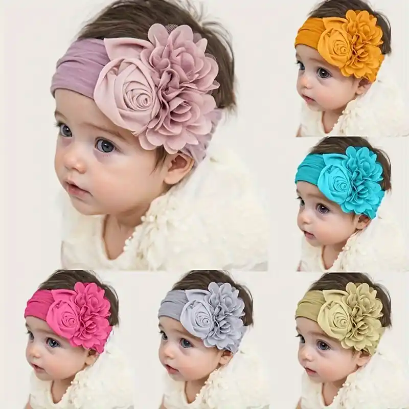 1pc Warm Newborn Baby Bandana Big Bow Hat Autumnspring Hairband