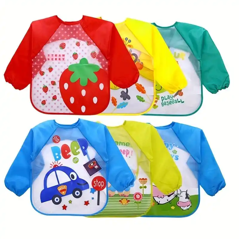 Reversible Waterproof Smock Apron Baby Bib Ideal Festive Gift