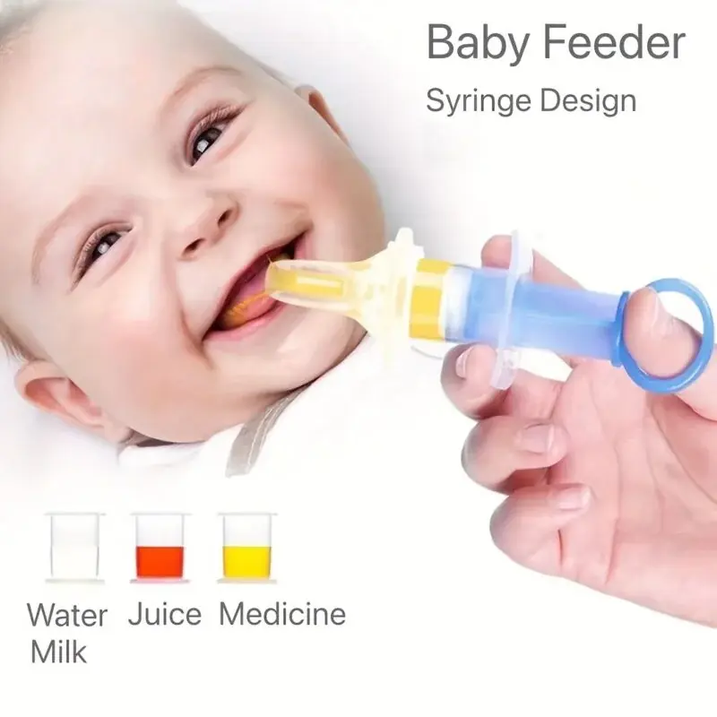 Silicone Baby Medicine Dispenser 20ml Oral Feeding Syringe With Pacifier