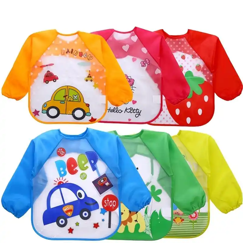 Easter Gift 3d Printed Waterproof Antimess Infant Toddler Coveralls Bib