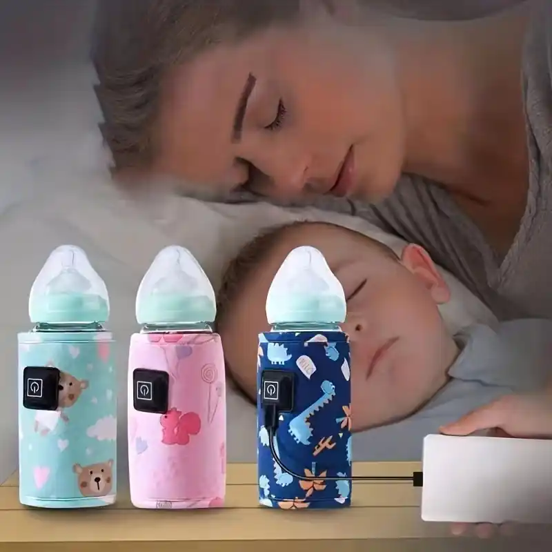 Portable Usb Milk Warmer Insulated Stroller Bag Baby Bottle Heater Gift
