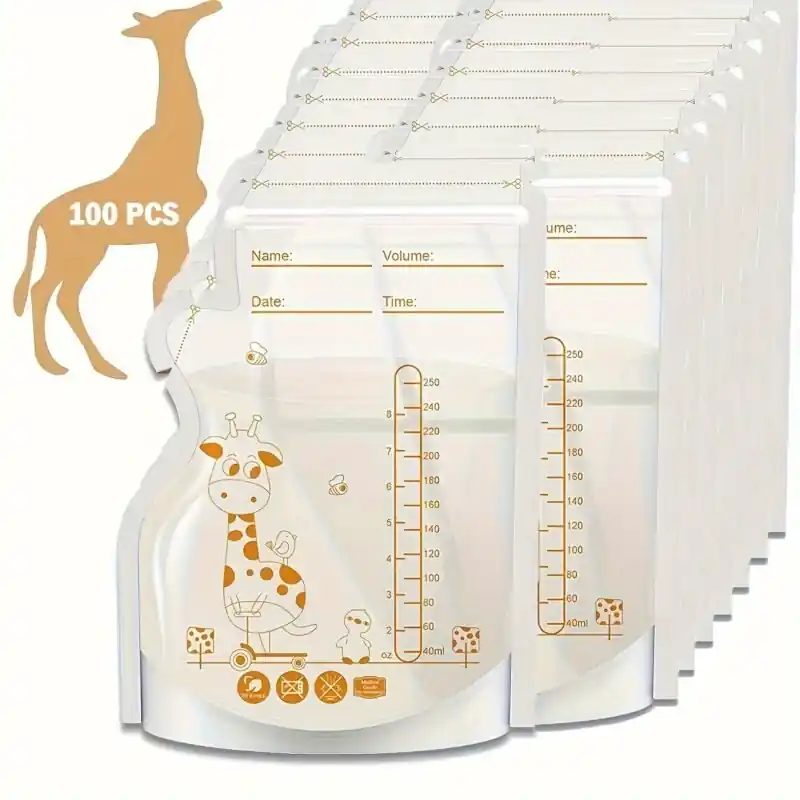 Bpafree 100pcs Breastmilk Storage Bags 8oz Selfstanding With Pour Spout