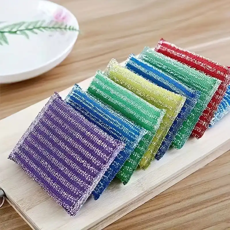412pcs Durable Dishwashing Sponge Set Absorbent Kitchen Cleaning Decontamination