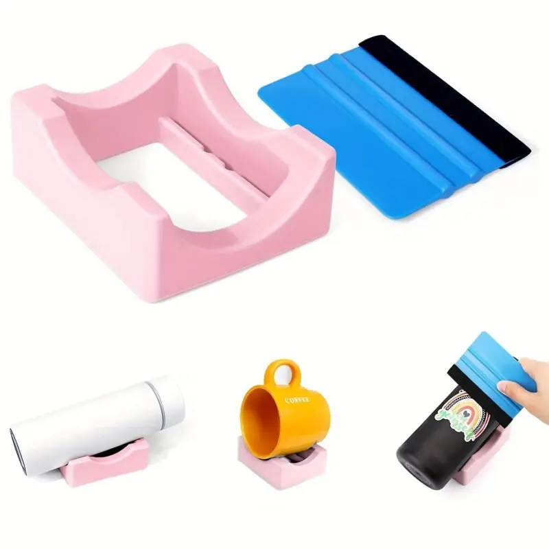 Silicone Antislip Tumbler Holder With Slot For Coffee Cups Bottles Cans