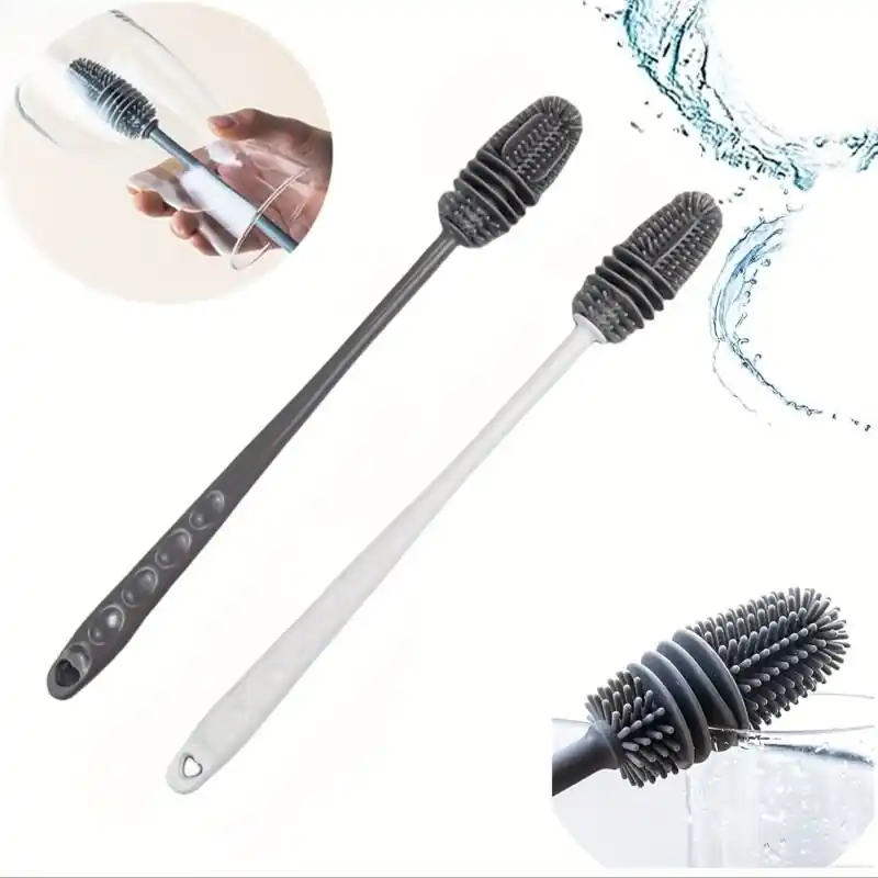 Easter Gift Long Handle Silicone Bottle And Cup Cleaning Brush Household Essential
