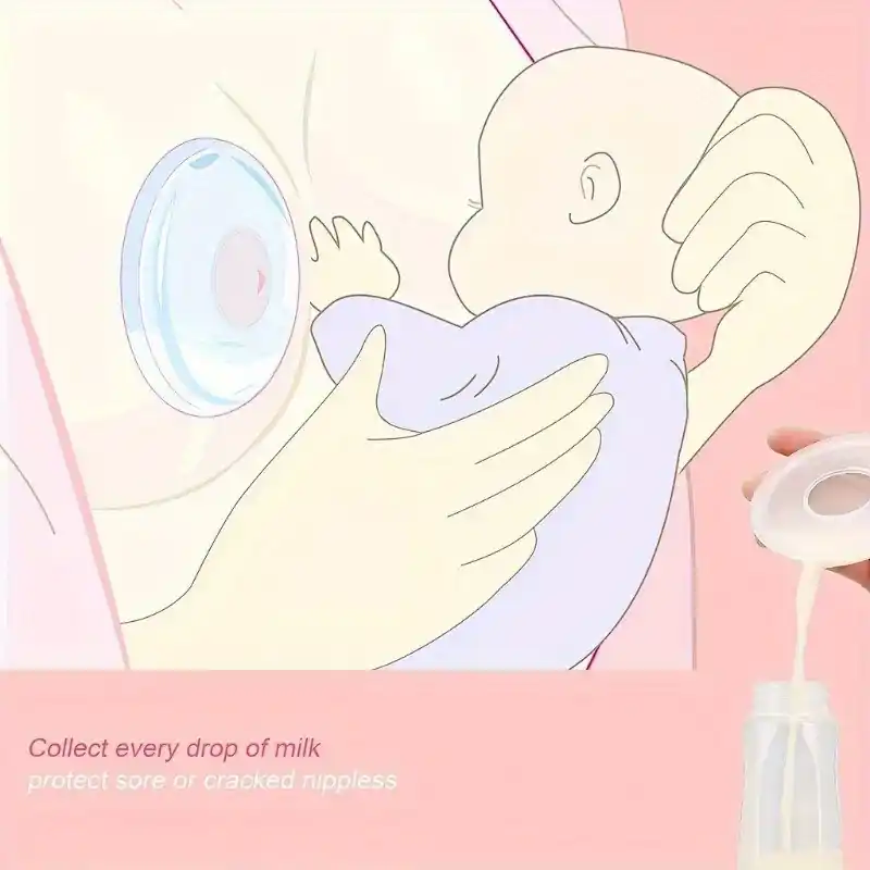 2pack Silicone Breast Milk Collector Antioverflow Wearable Nursing Pads