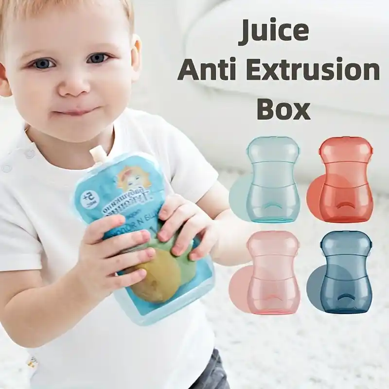 1pc Baby Food Bag Juice Box Antispill Bracket Holder