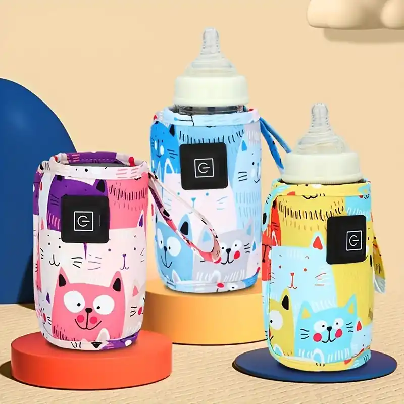 Portable Usb Milk Warmer Insulated Stroller Bag Nursing Bottle Heater