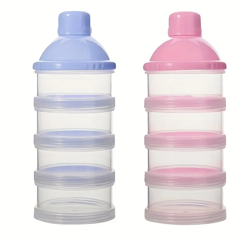 Bpafree Baby Formula Dispenser 4layer Stackable Milk Powder Storage Travel Container