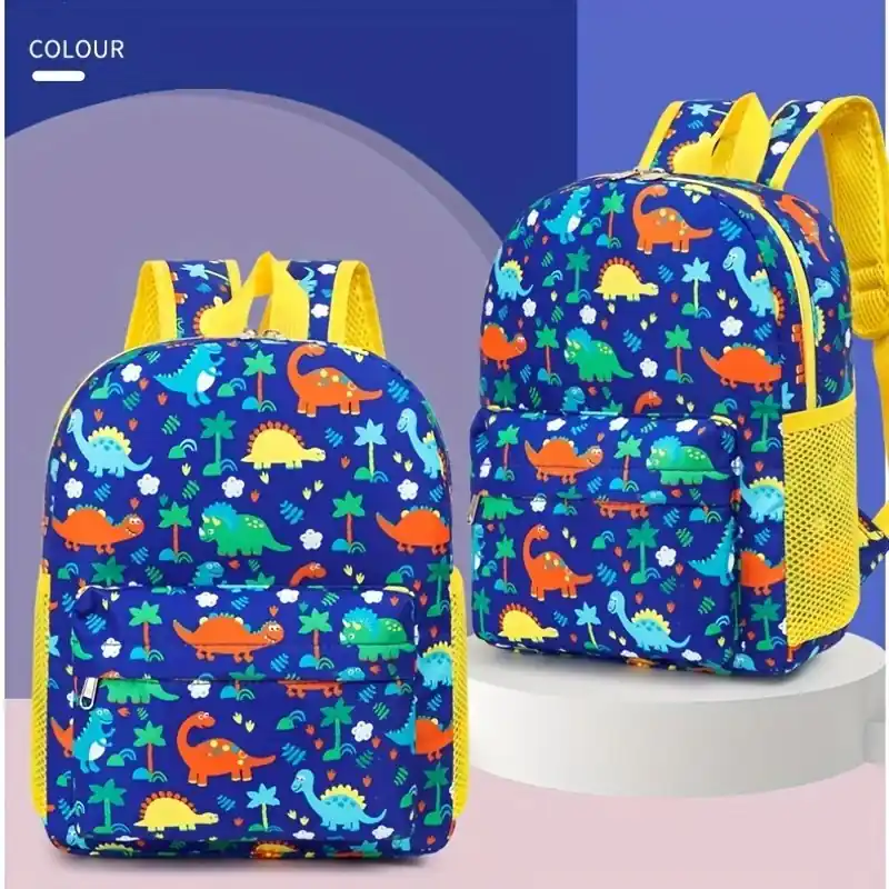 Dinosaurthemed Toddler Travel Backpack Cute Book Bag For Boys