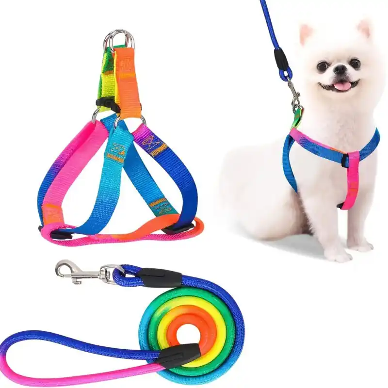 Nopull Pet Harness Leash Set For Dogs Cats Ideal For Training Outdoor Walks