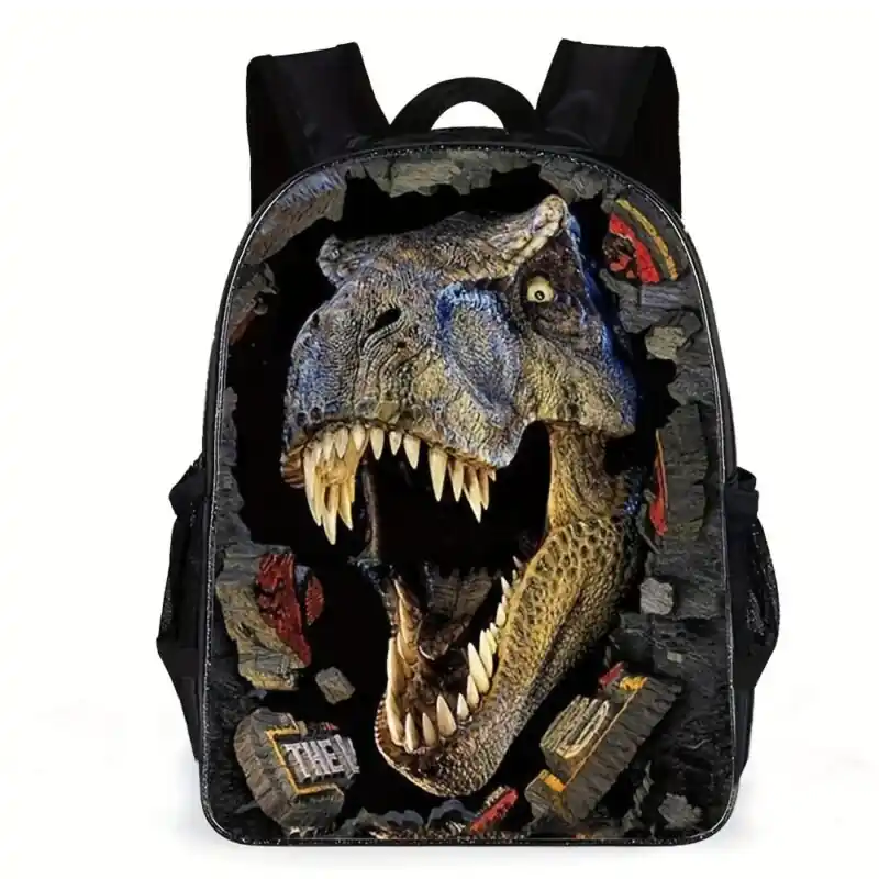 Dinosaur 3d Cartoon Backpack Casual School Travel Computer Bag Perfect Gift
