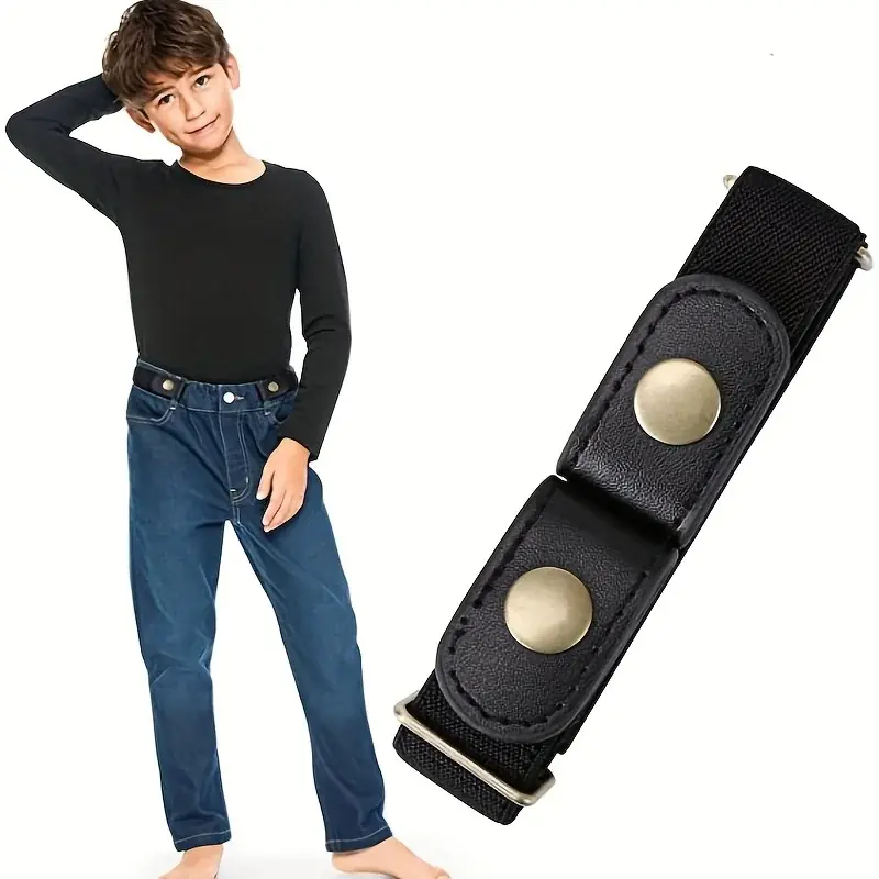 Adjustable Elastic Boys Belt No Buckle Comfortable Kids Gift