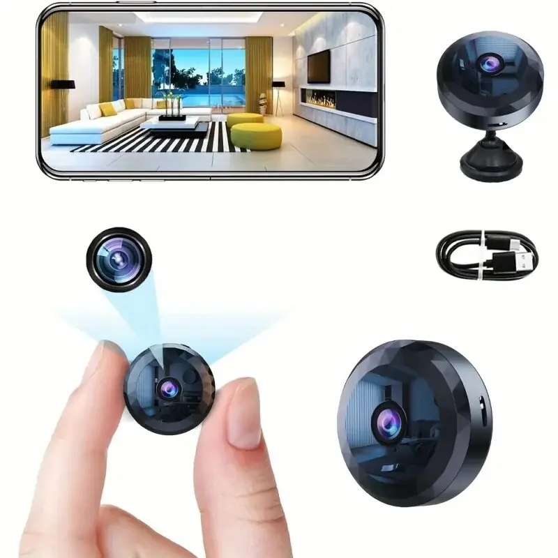 Mini Wifi Surveillance Camera With Night Vision Motion Detection Wideangle Ip