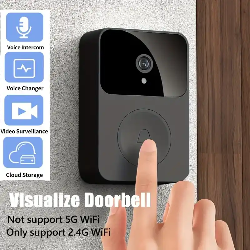 Wifi Hd Night Vision Doorbell Camera With Twoway Audio App Control
