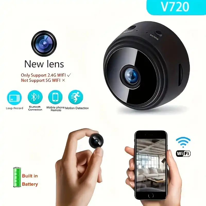 Hd Wireless Security Camera With Mobile Remote Viewing Monitoring