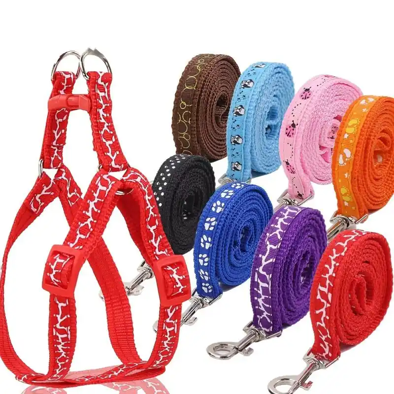 Secure Comfort Dog Harness Adjustable Pet Leash Traction Walking Kit