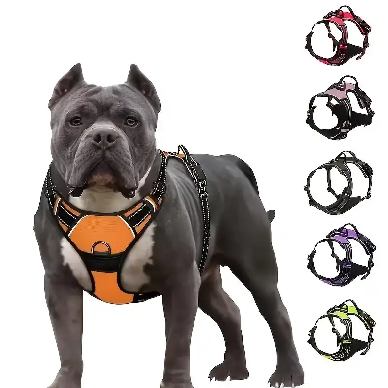 Nochoke Reflective Dog Harness Durable Easytowear For Outdoor Activities